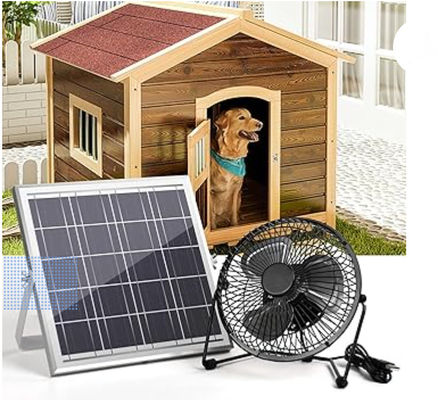 FTB10 Phân tích năng lượng mặt trời Quạt xả 6 inch Quạt năng lượng mặt trời Lượng không khí cao 2000RPM 36dB