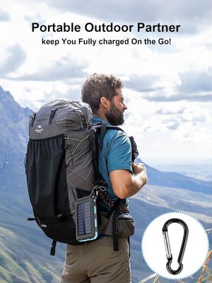 38800mAh Năng lượng mặt trời USB Power Bank Kiểm soát nước cho cắm trại ngoài trời