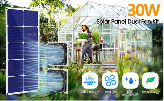 FTBM30 Bộ quạt tấm pin mặt trời, 30W, Điện năng lượng mặt trời, chống thời tiết IP65