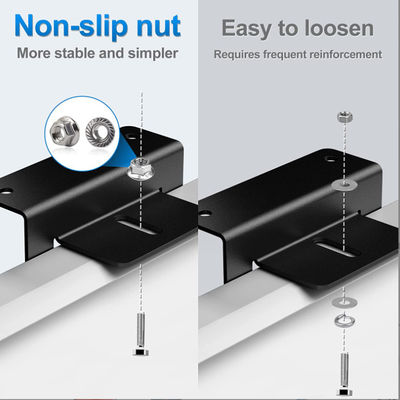 Thiết bị phụ kiện tấm pin mặt trời nhẹ Z Bracket Mount Anodized Aluminium Mounting