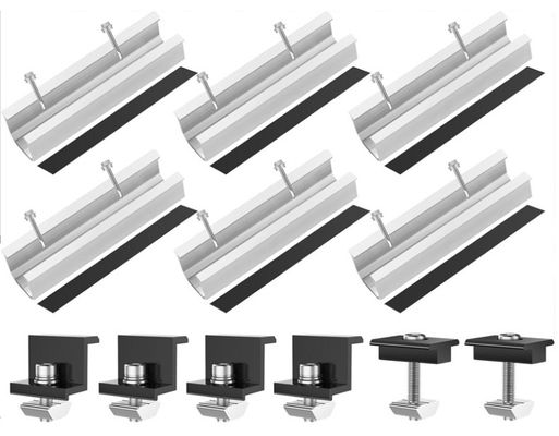 Đèn nhẹ nhôm chống nước lắp đặt tấm pin mặt trời phụ kiện Z Brackets 12CM