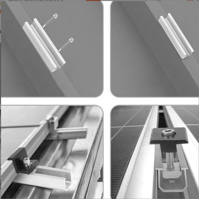 Đèn nhẹ nhôm chống nước lắp đặt tấm pin mặt trời phụ kiện Z Brackets 12CM
