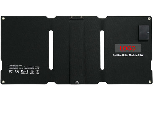 Bộ sạc tấm pin mặt trời di động 20W tấm pin khẩn cấp ETFE nhỏ có thể gập
